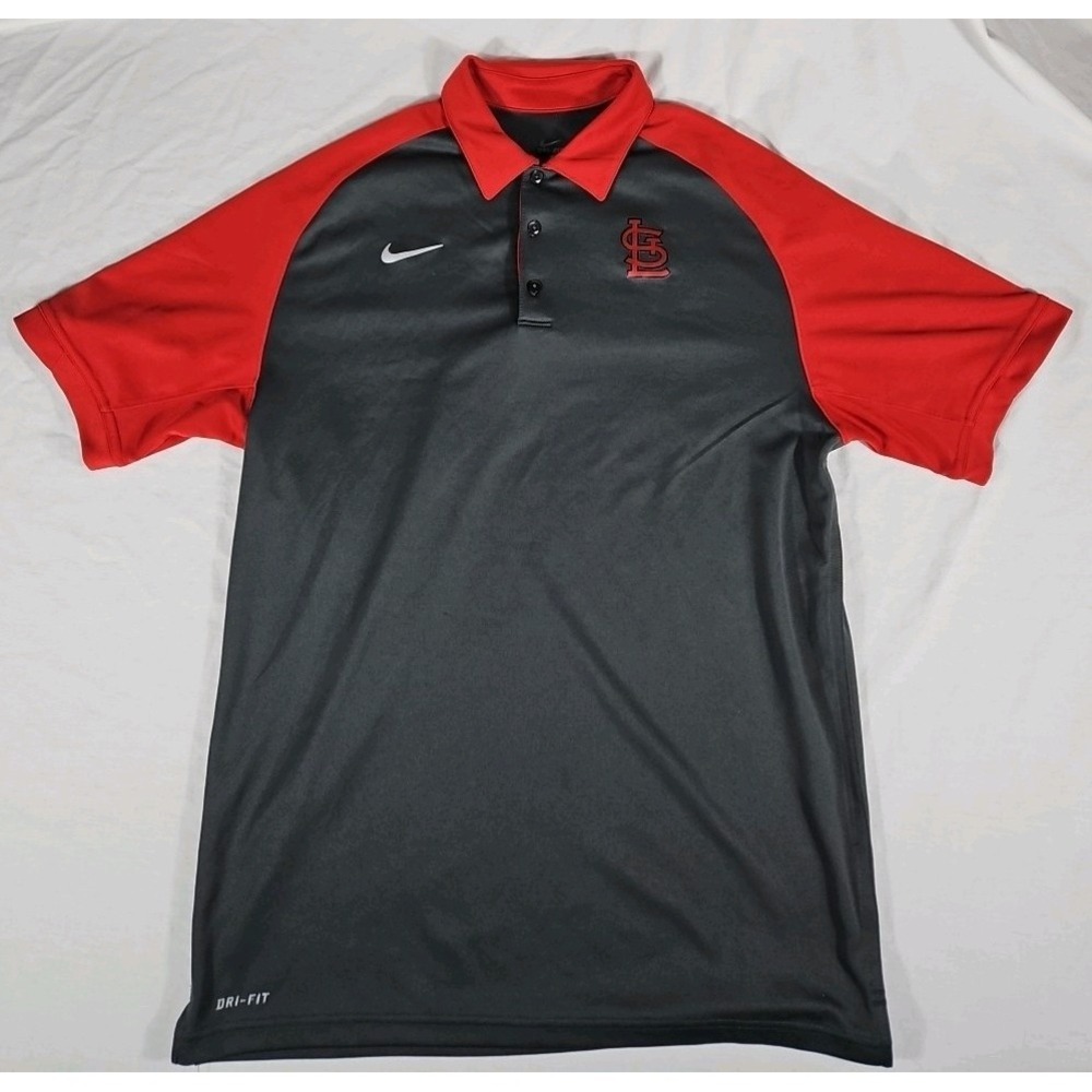 Nike Dri-Fit Mens Golf Polo Medium Saint Louis Cardinals